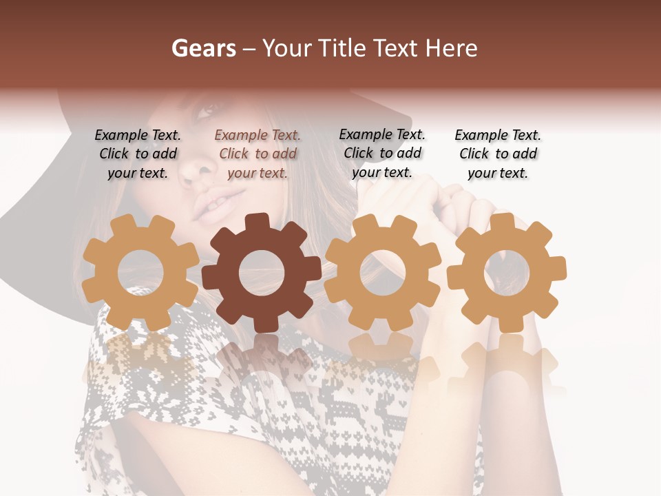 Girl Looking Stylish PowerPoint Template