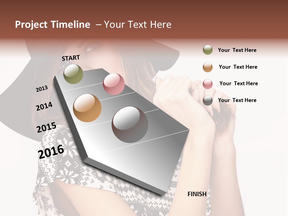 Girl Looking Stylish PowerPoint Template