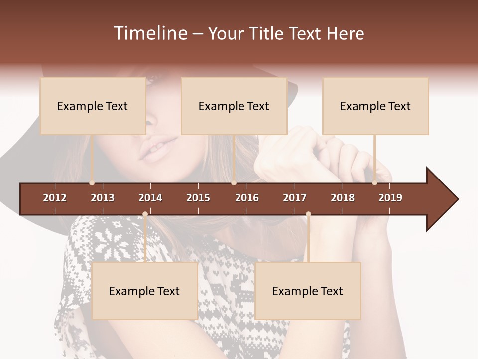 Girl Looking Stylish PowerPoint Template