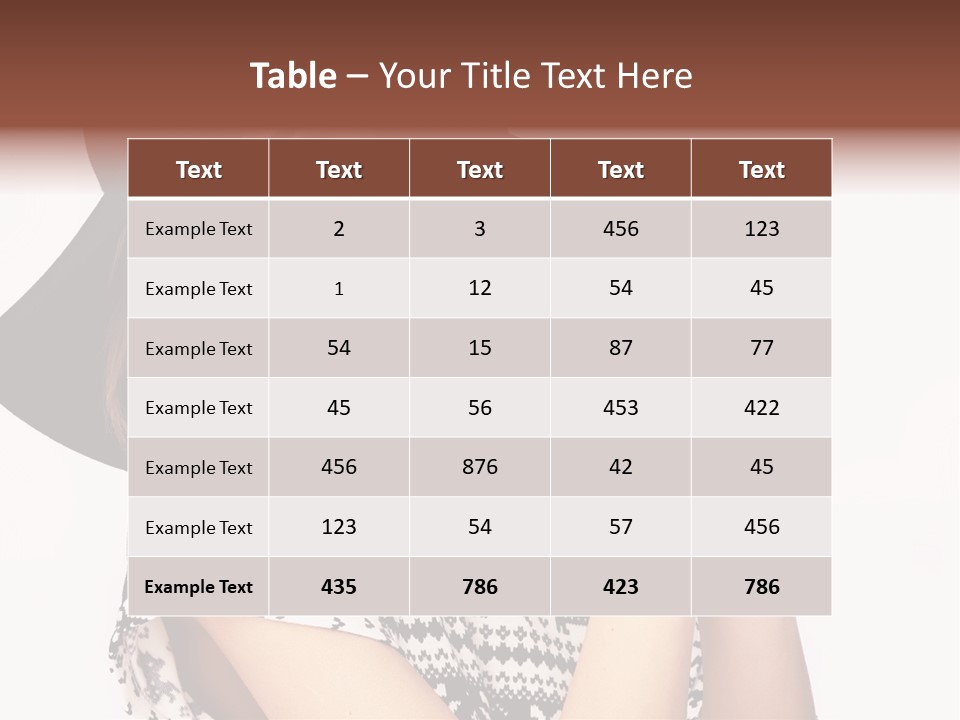 Girl Looking Stylish PowerPoint Template