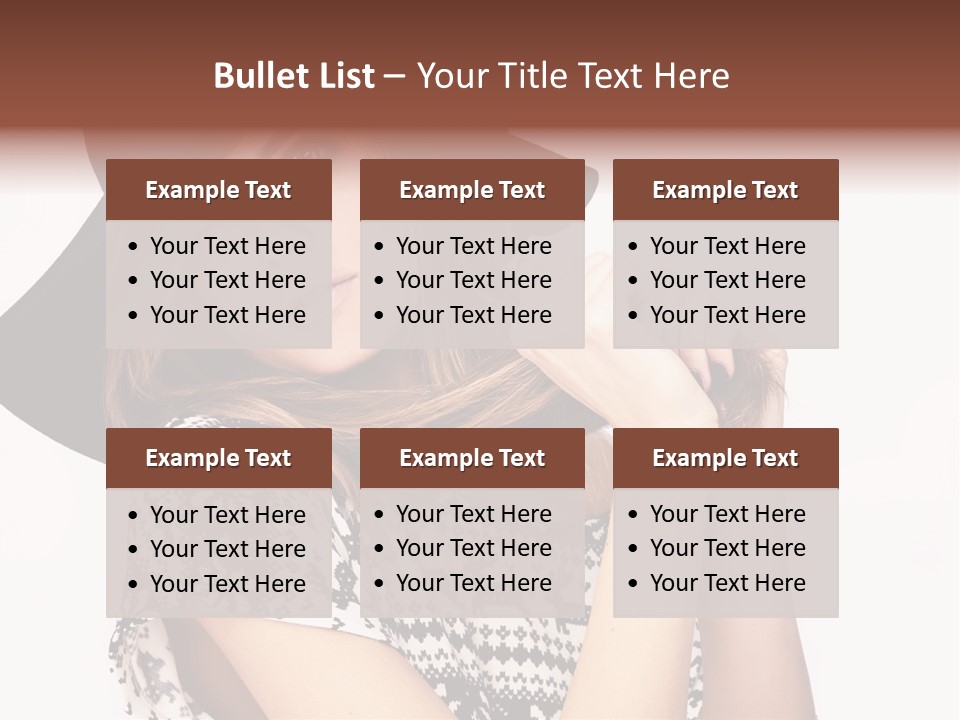 Girl Looking Stylish PowerPoint Template