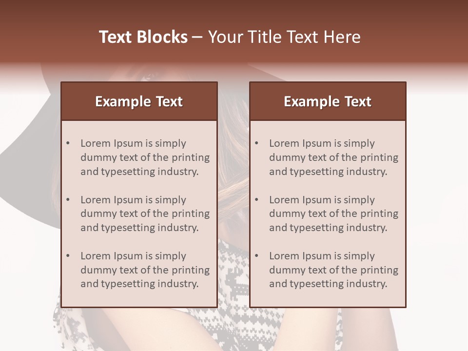 Girl Looking Stylish PowerPoint Template