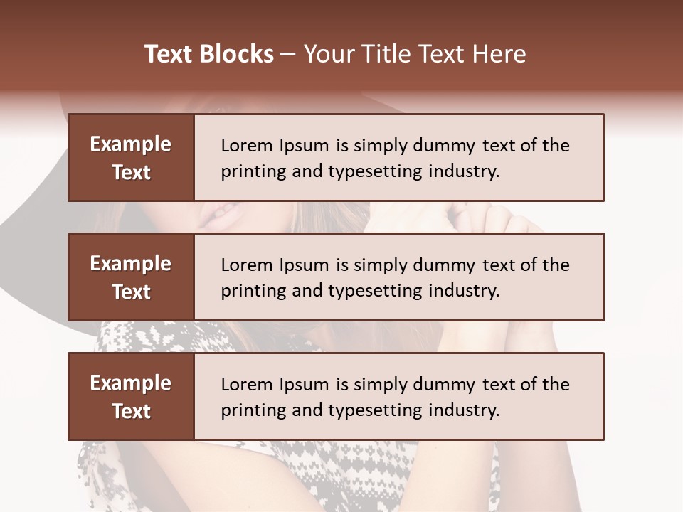 Girl Looking Stylish PowerPoint Template