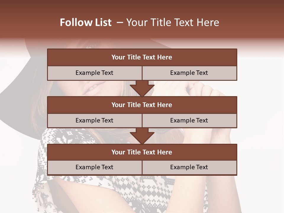 Girl Looking Stylish PowerPoint Template