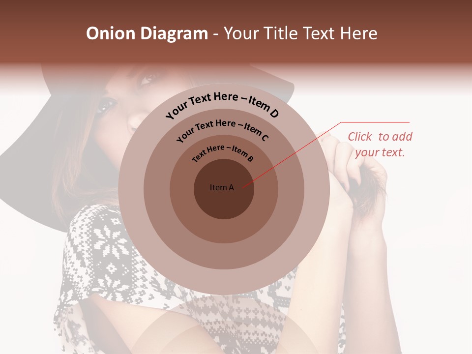 Girl Looking Stylish PowerPoint Template