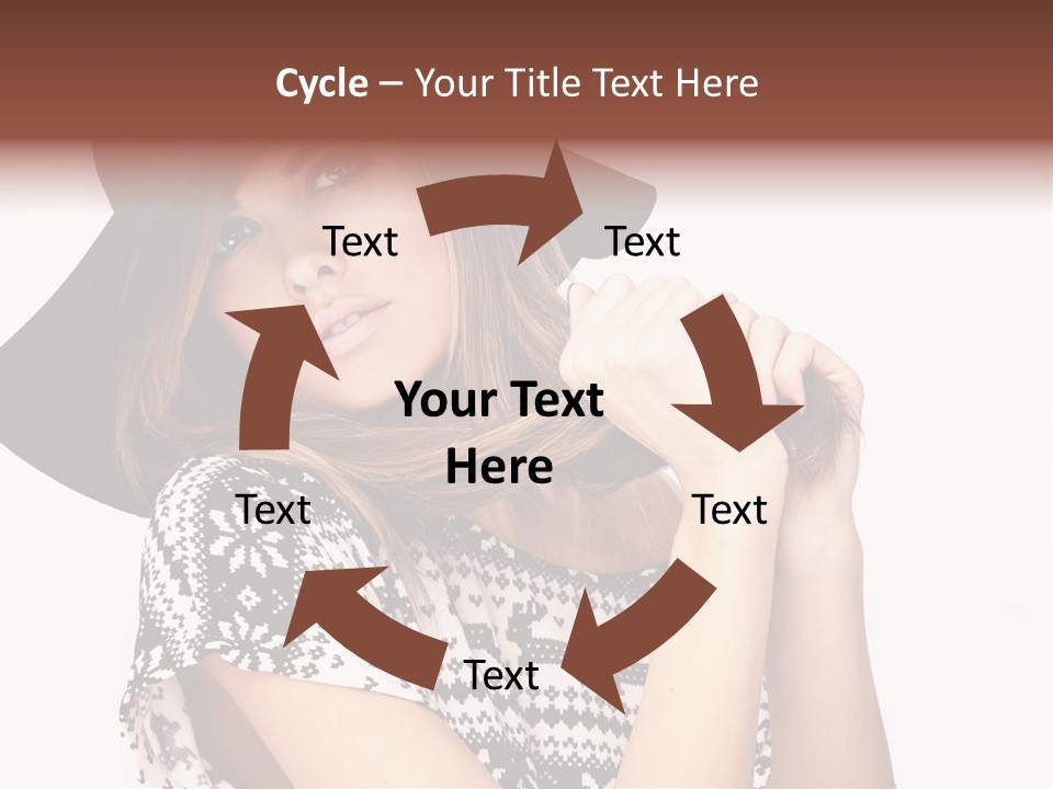 Girl Looking Stylish PowerPoint Template