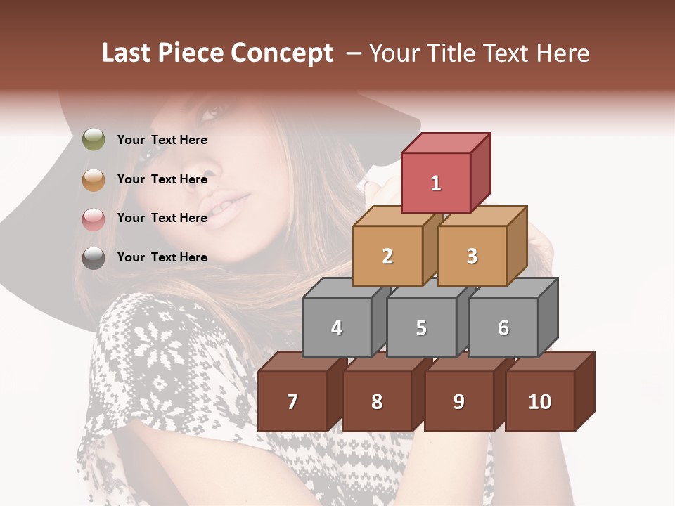 Girl Looking Stylish PowerPoint Template