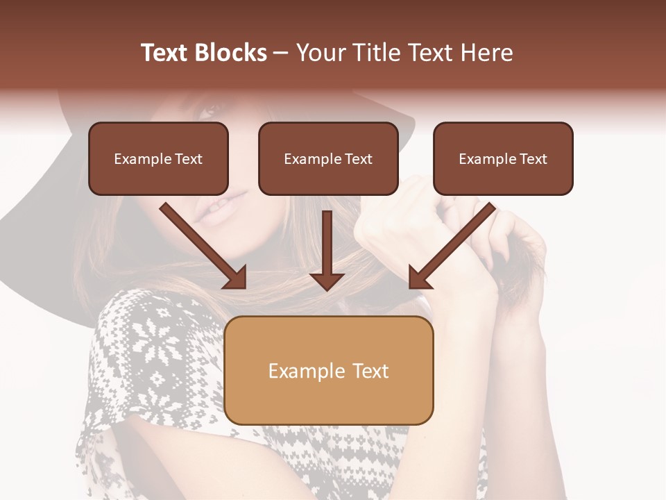 Girl Looking Stylish PowerPoint Template