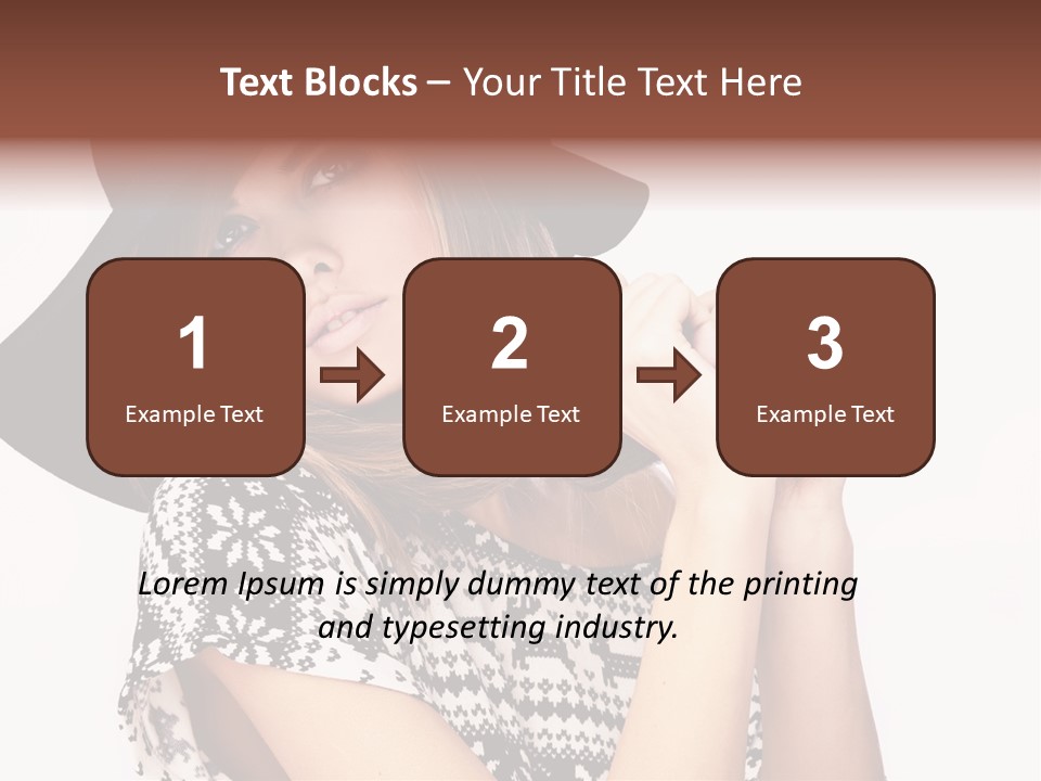 Girl Looking Stylish PowerPoint Template