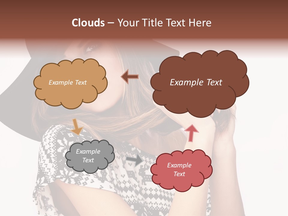 Girl Looking Stylish PowerPoint Template