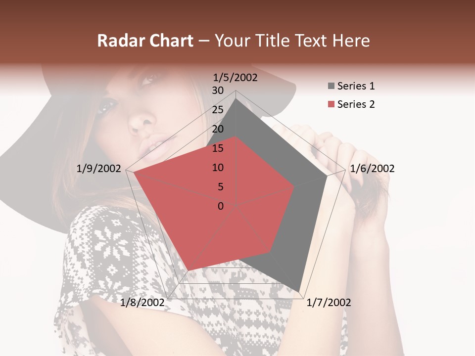 Girl Looking Stylish PowerPoint Template