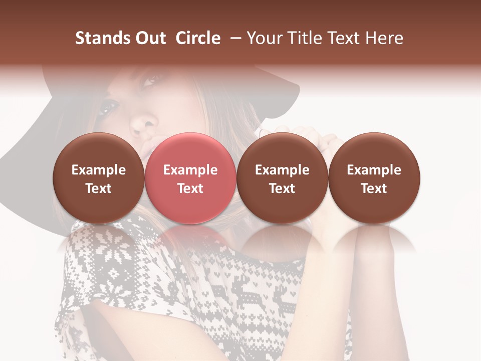 Girl Looking Stylish PowerPoint Template