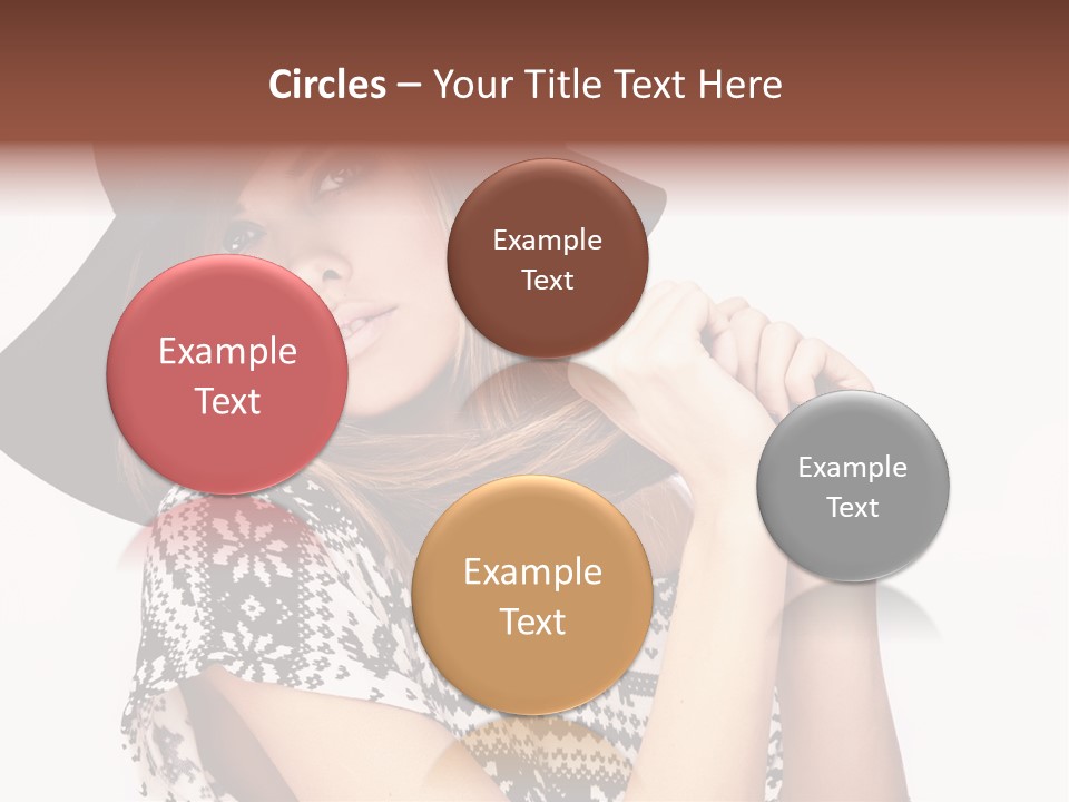 Girl Looking Stylish PowerPoint Template