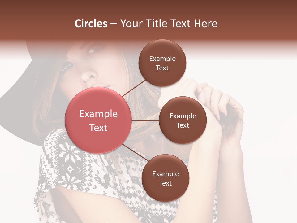 Girl Looking Stylish PowerPoint Template