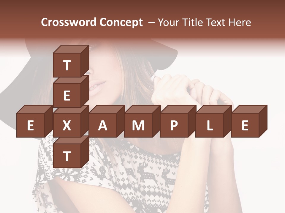 Girl Looking Stylish PowerPoint Template