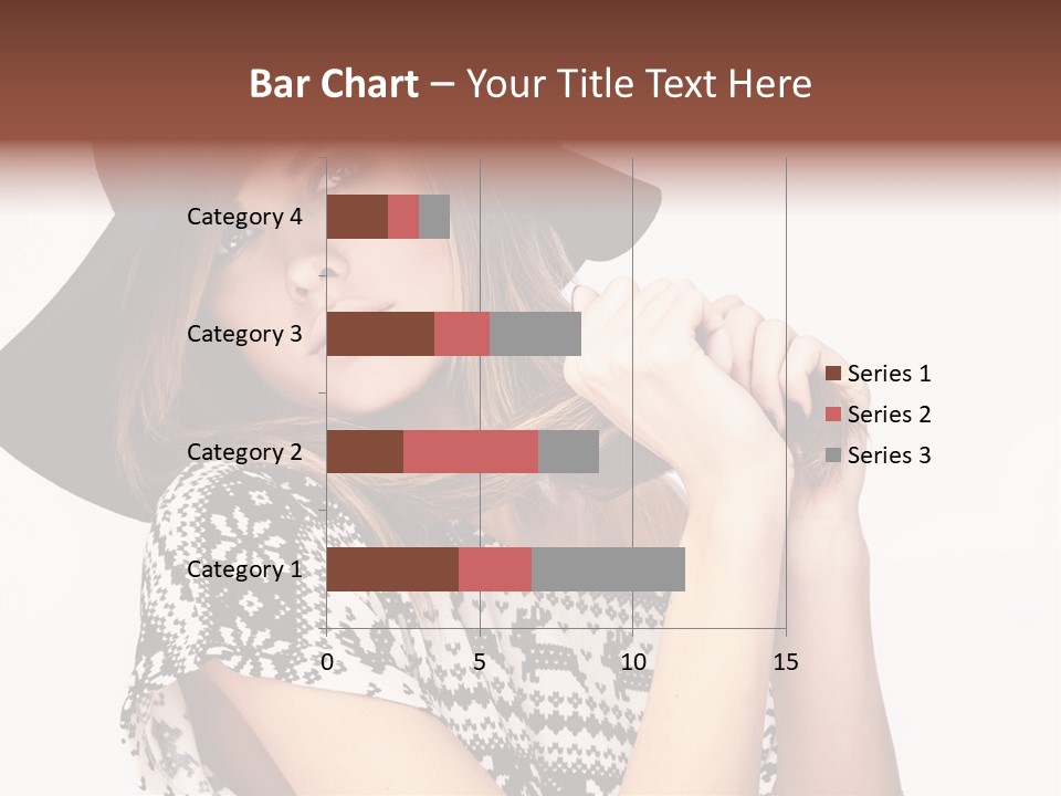 Girl Looking Stylish PowerPoint Template