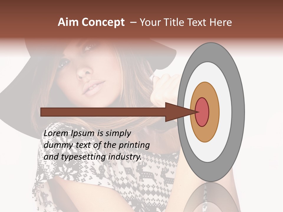 Girl Looking Stylish PowerPoint Template