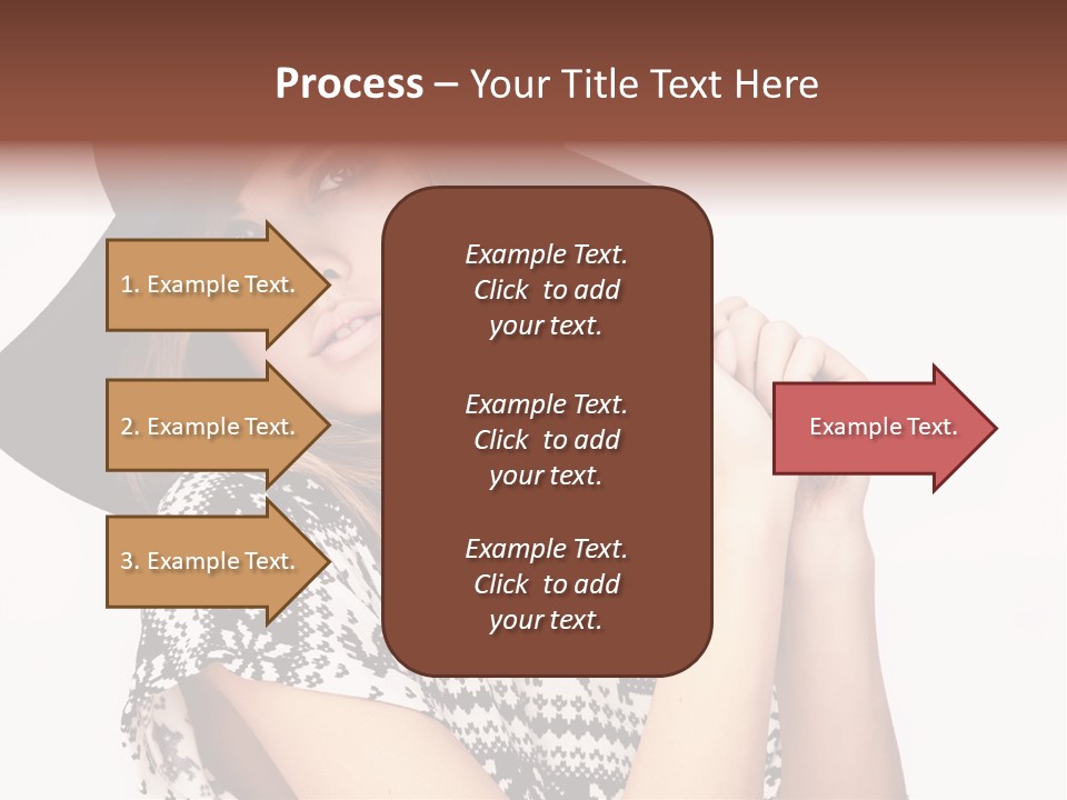 Girl Looking Stylish PowerPoint Template