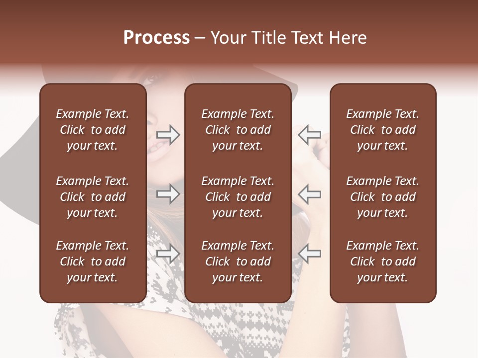 Girl Looking Stylish PowerPoint Template