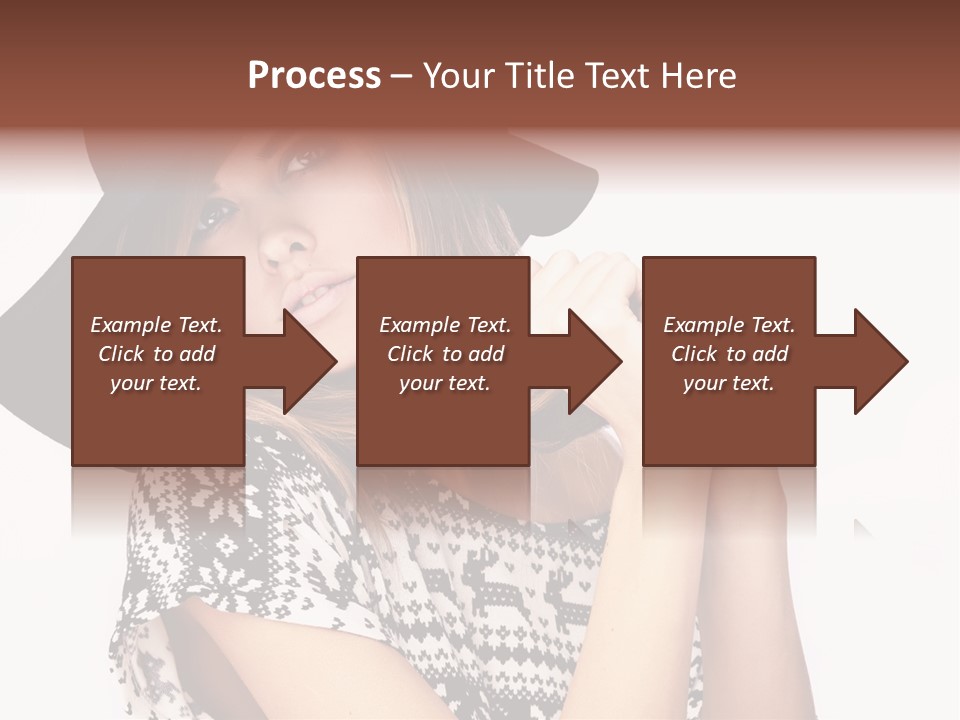 Girl Looking Stylish PowerPoint Template