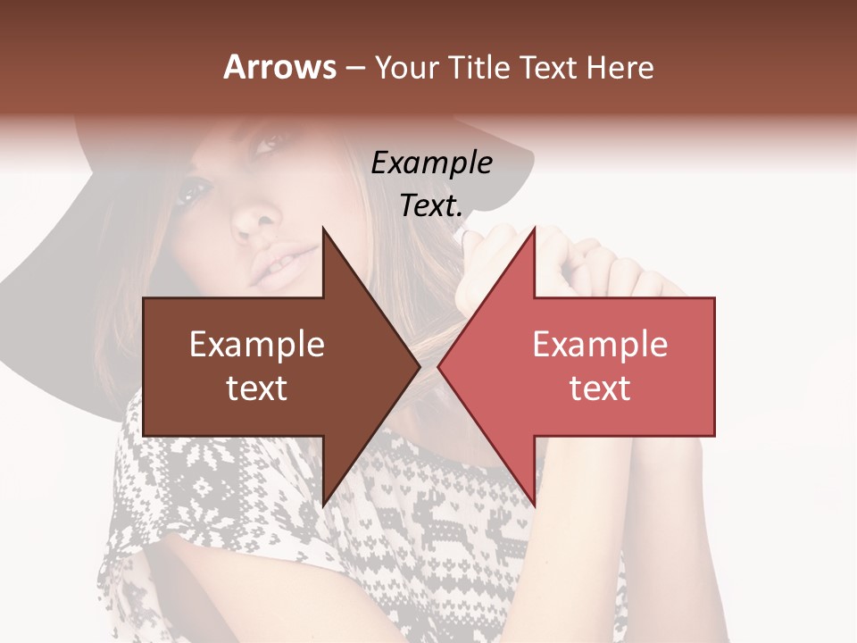 Girl Looking Stylish PowerPoint Template