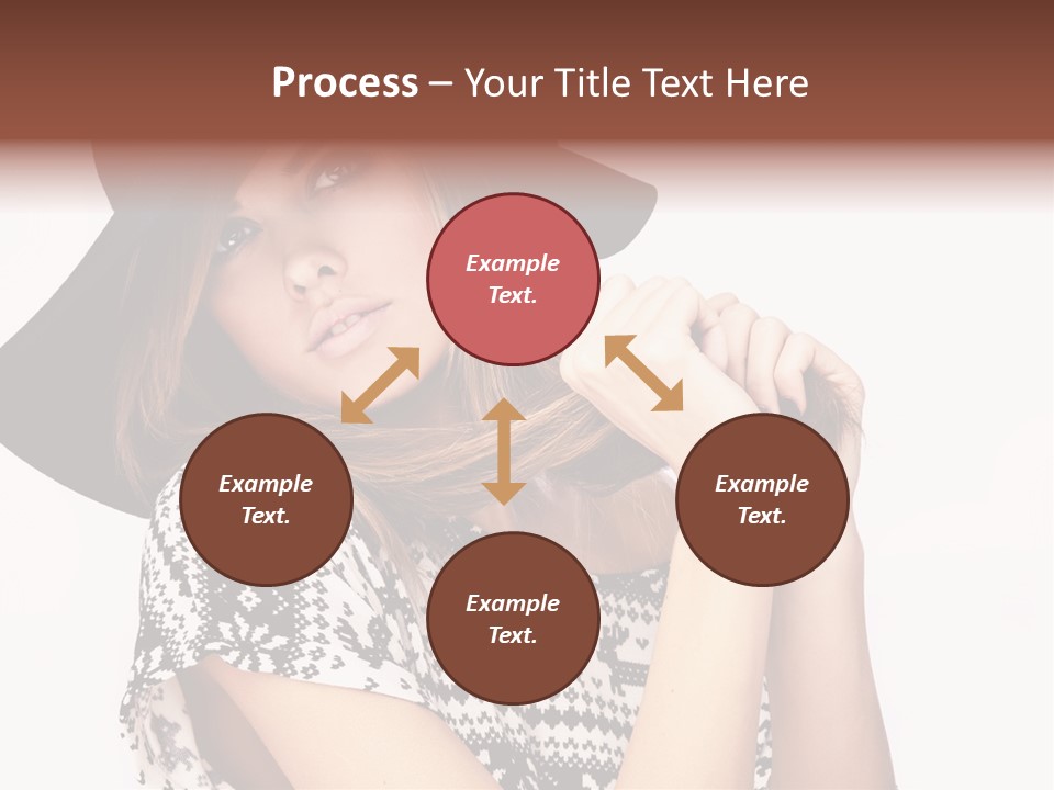 Girl Looking Stylish PowerPoint Template