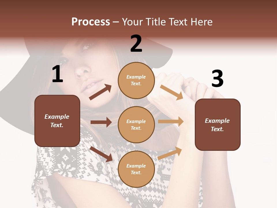 Girl Looking Stylish PowerPoint Template