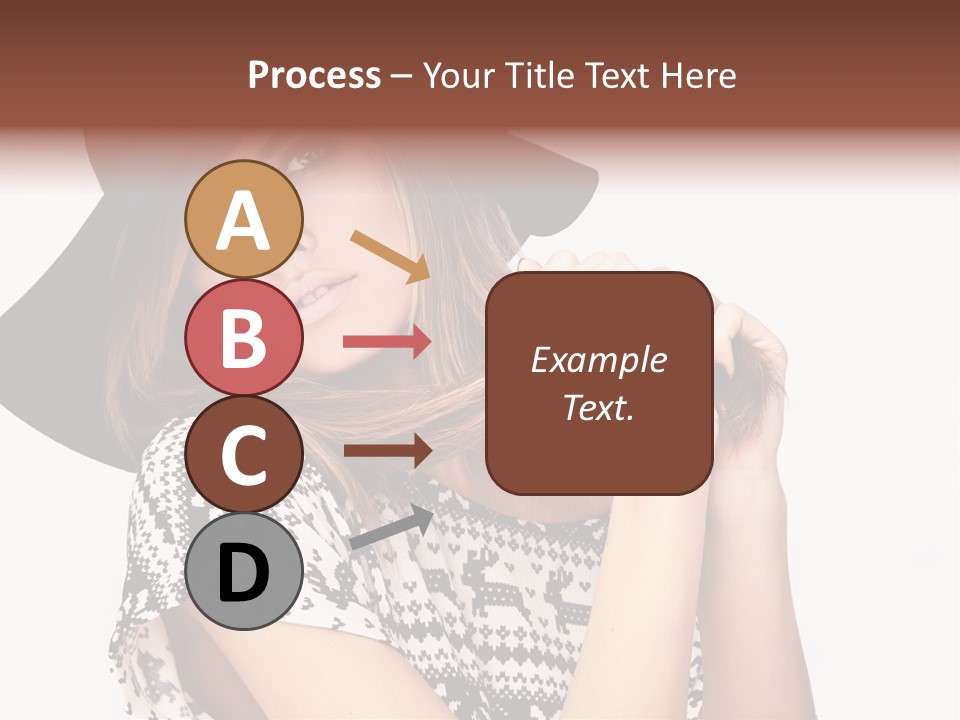 Girl Looking Stylish PowerPoint Template