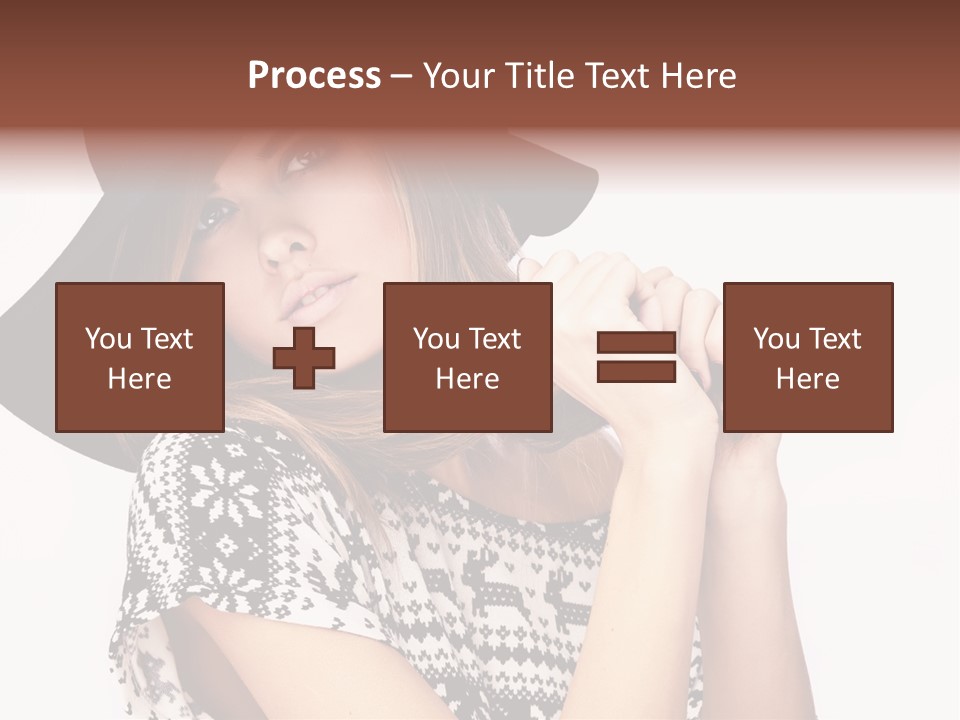 Girl Looking Stylish PowerPoint Template