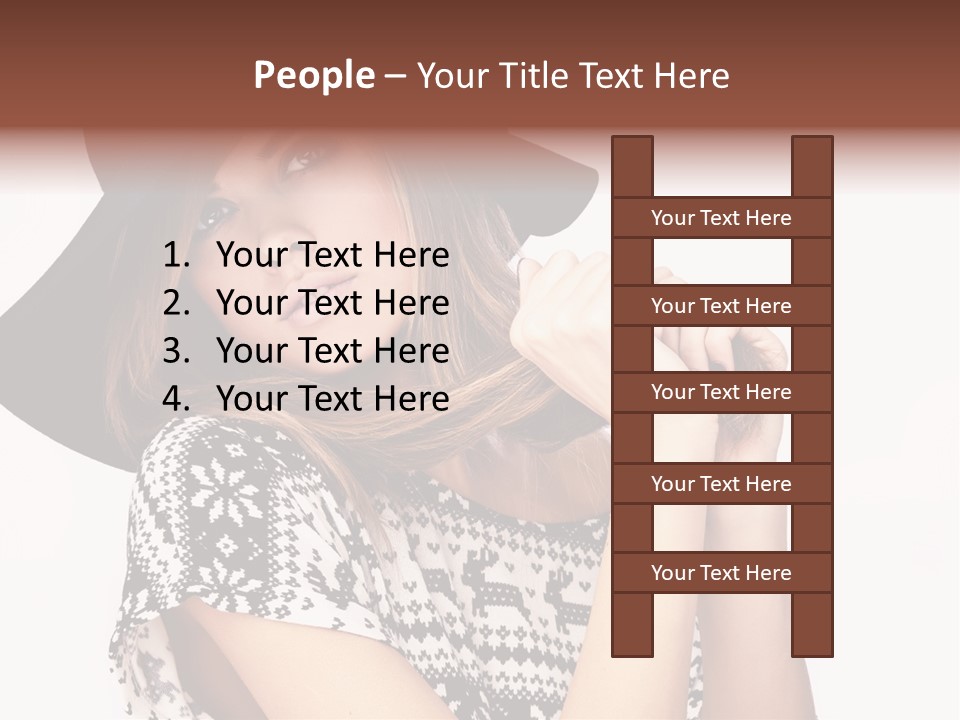 Girl Looking Stylish PowerPoint Template