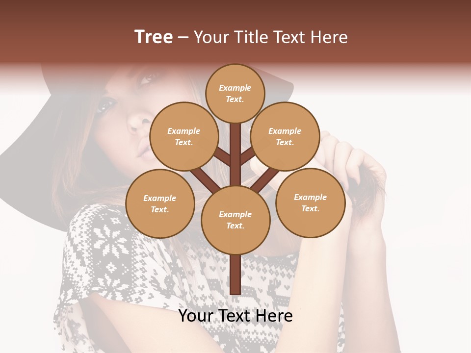 Girl Looking Stylish PowerPoint Template