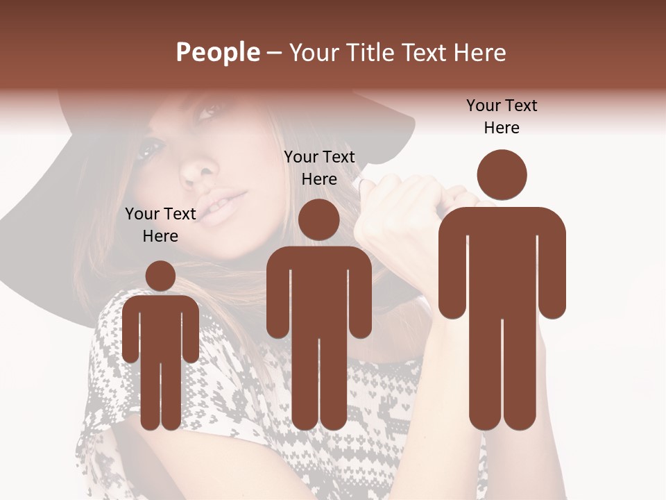 Girl Looking Stylish PowerPoint Template