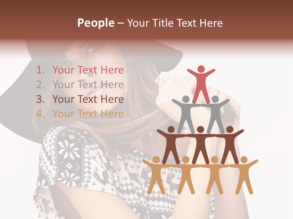 Girl Looking Stylish PowerPoint Template