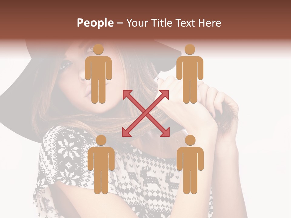 Girl Looking Stylish PowerPoint Template