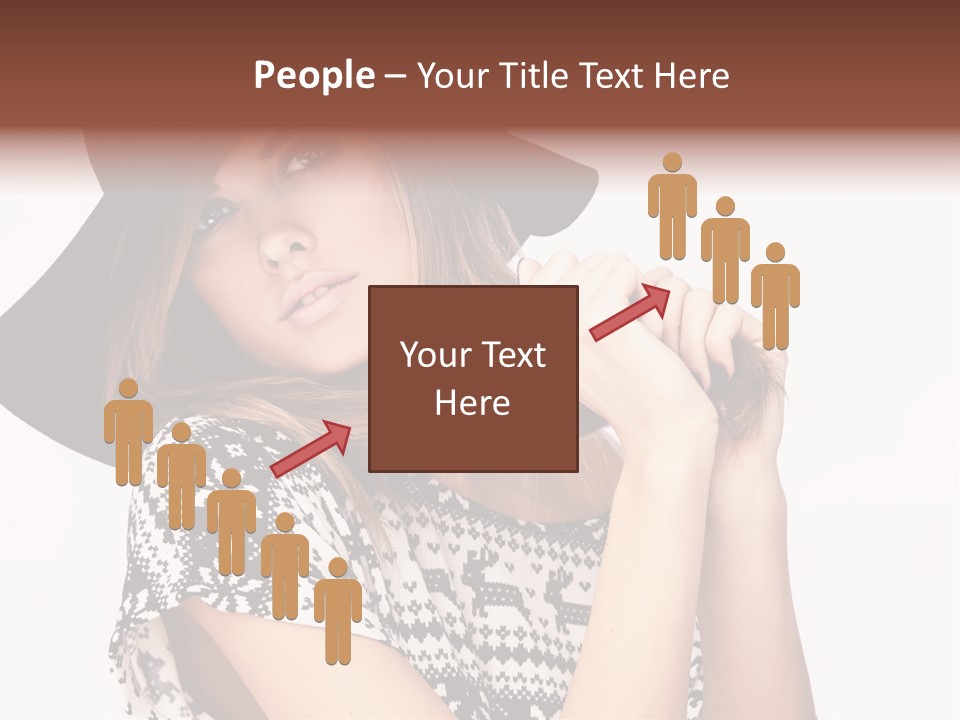 Girl Looking Stylish PowerPoint Template