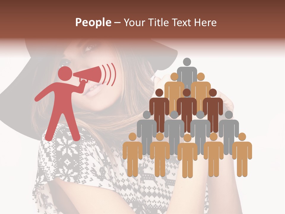 Girl Looking Stylish PowerPoint Template