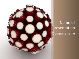 Play Drum Instrument PowerPoint Template