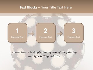 Play Drum Instrument PowerPoint Template