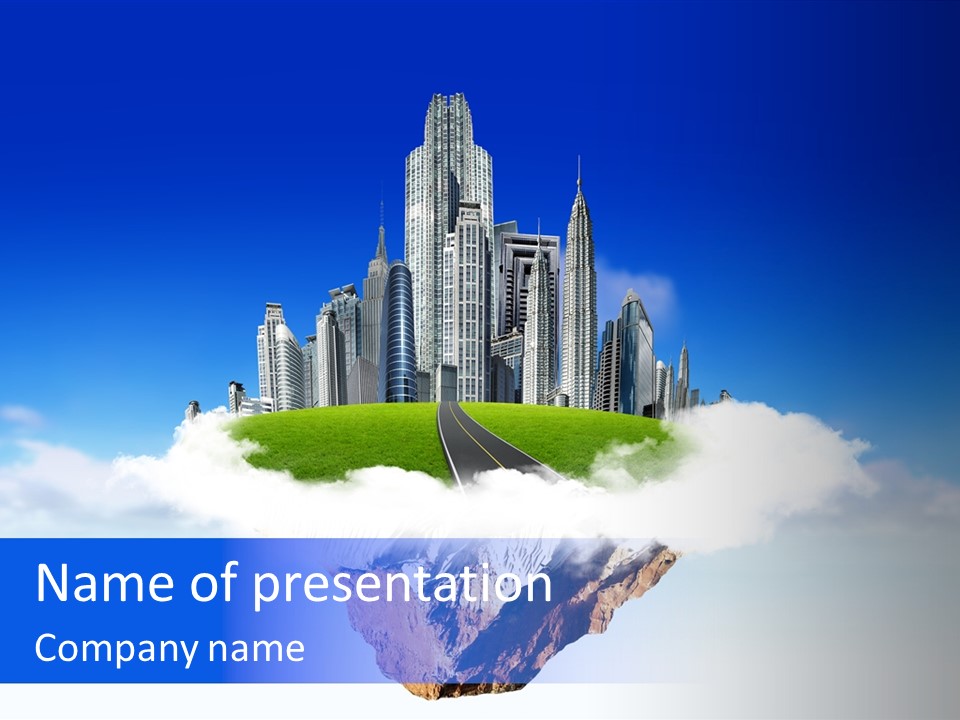 Window Glass Impressive PowerPoint Template