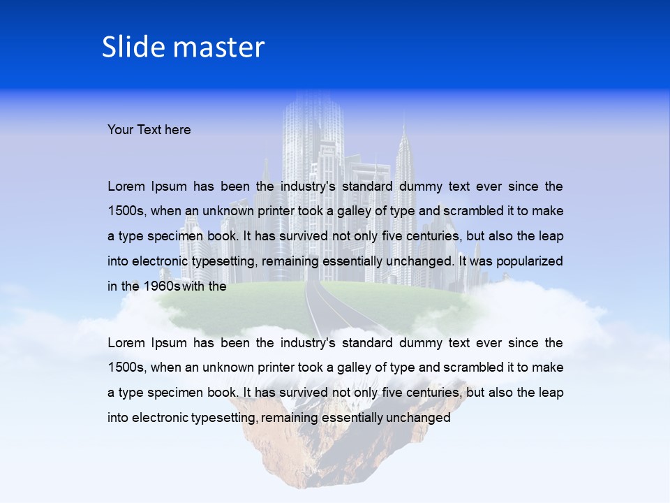 Window Glass Impressive PowerPoint Template