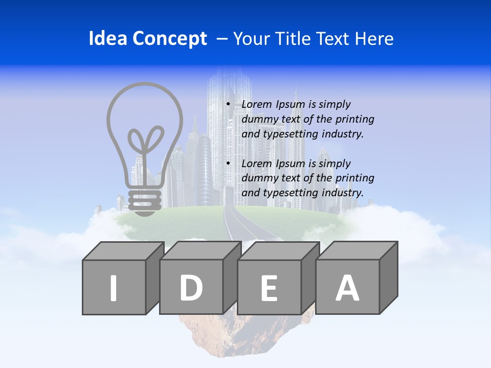 Window Glass Impressive PowerPoint Template