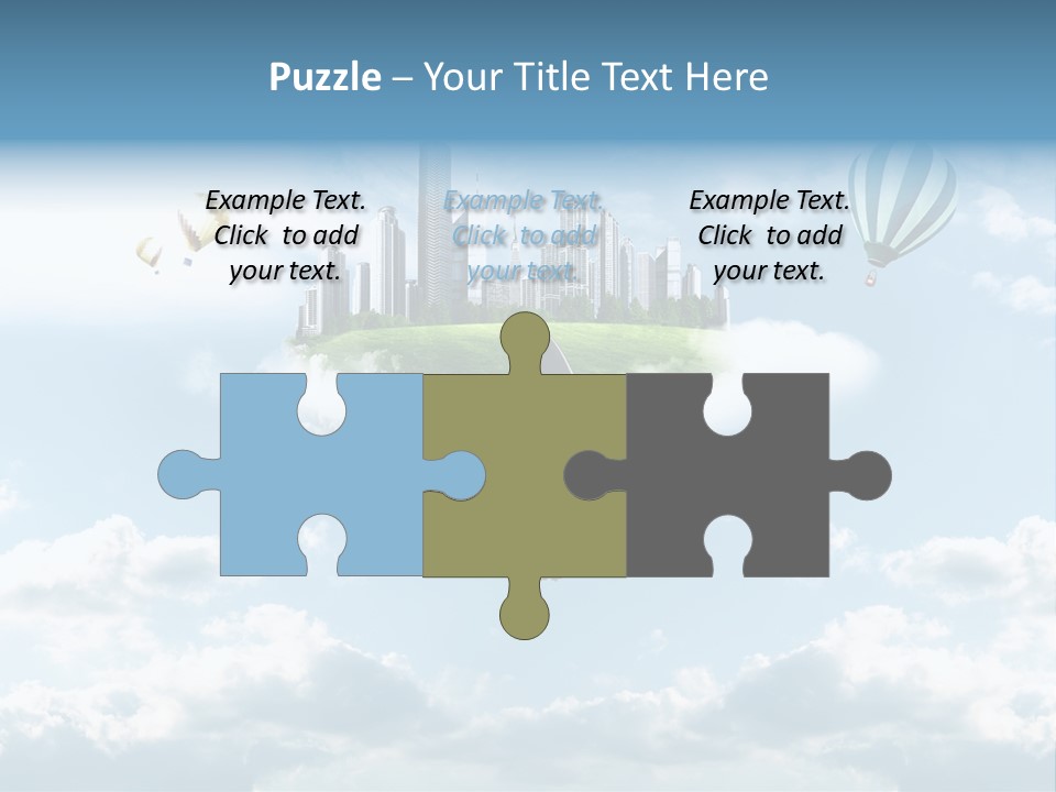 Skyscraper China Town PowerPoint Template