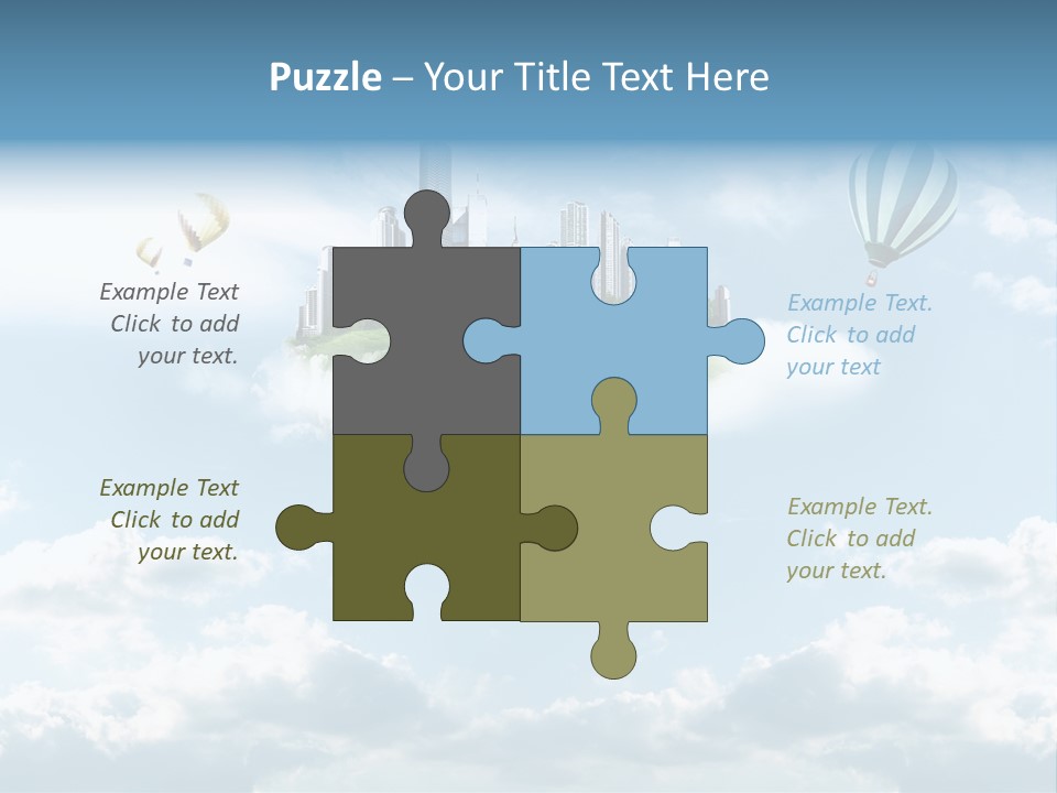 Skyscraper China Town PowerPoint Template