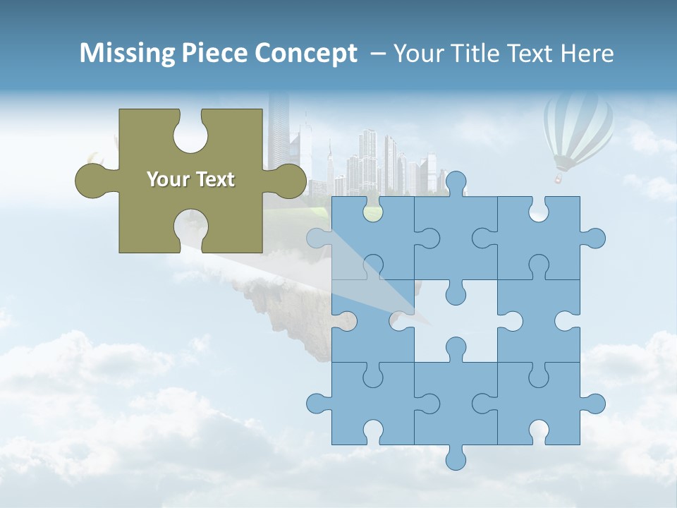Skyscraper China Town PowerPoint Template