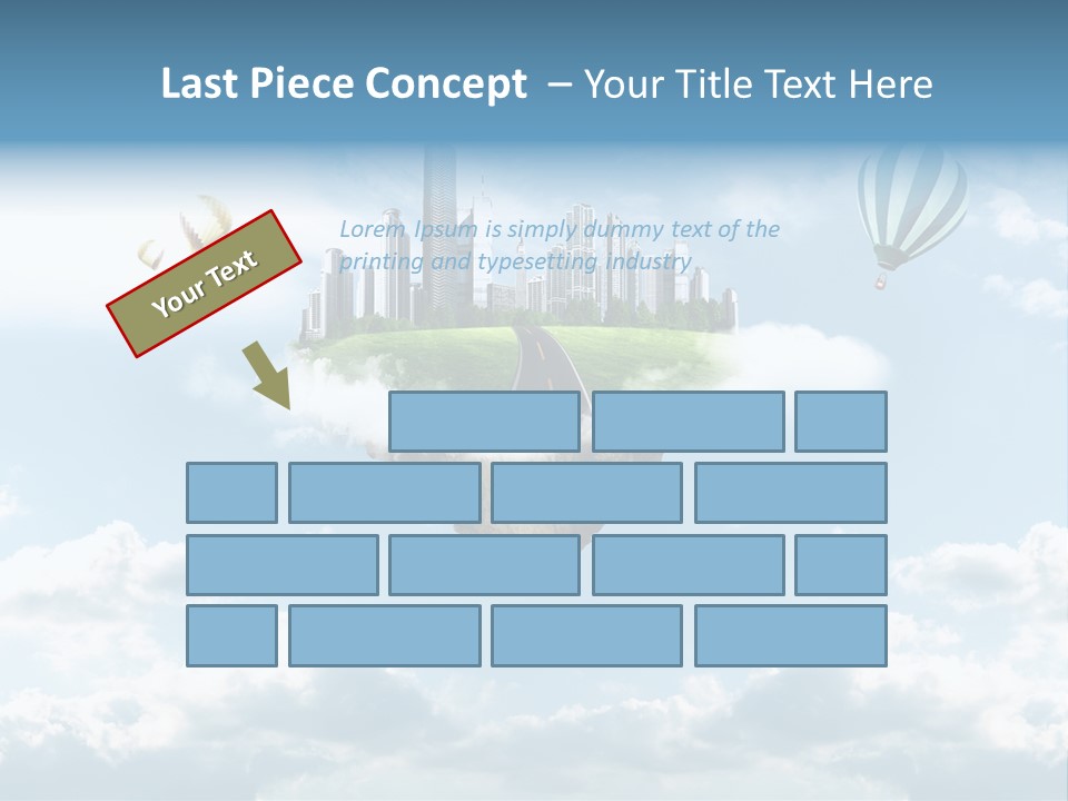Skyscraper China Town PowerPoint Template