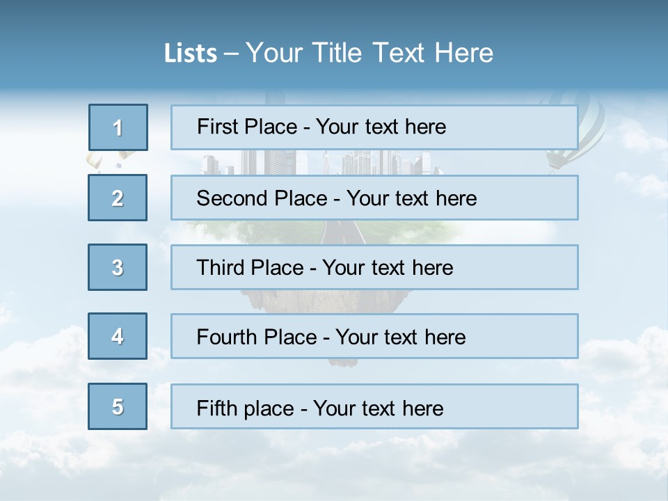 Skyscraper China Town PowerPoint Template
