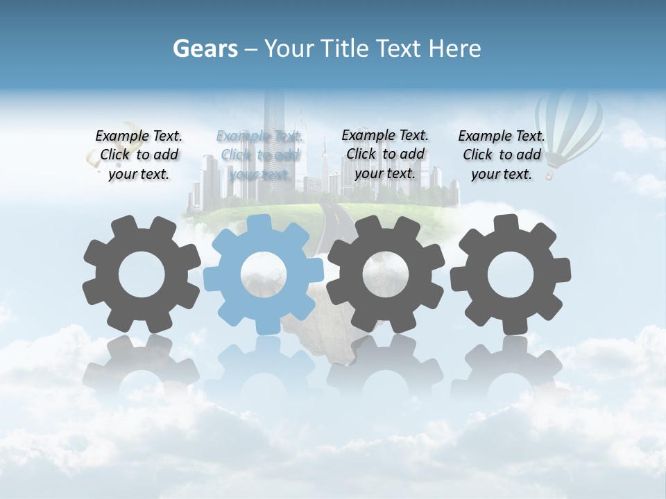 Skyscraper China Town PowerPoint Template