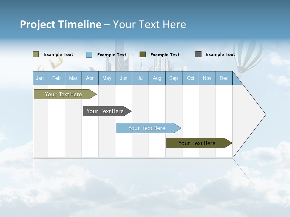 Skyscraper China Town PowerPoint Template
