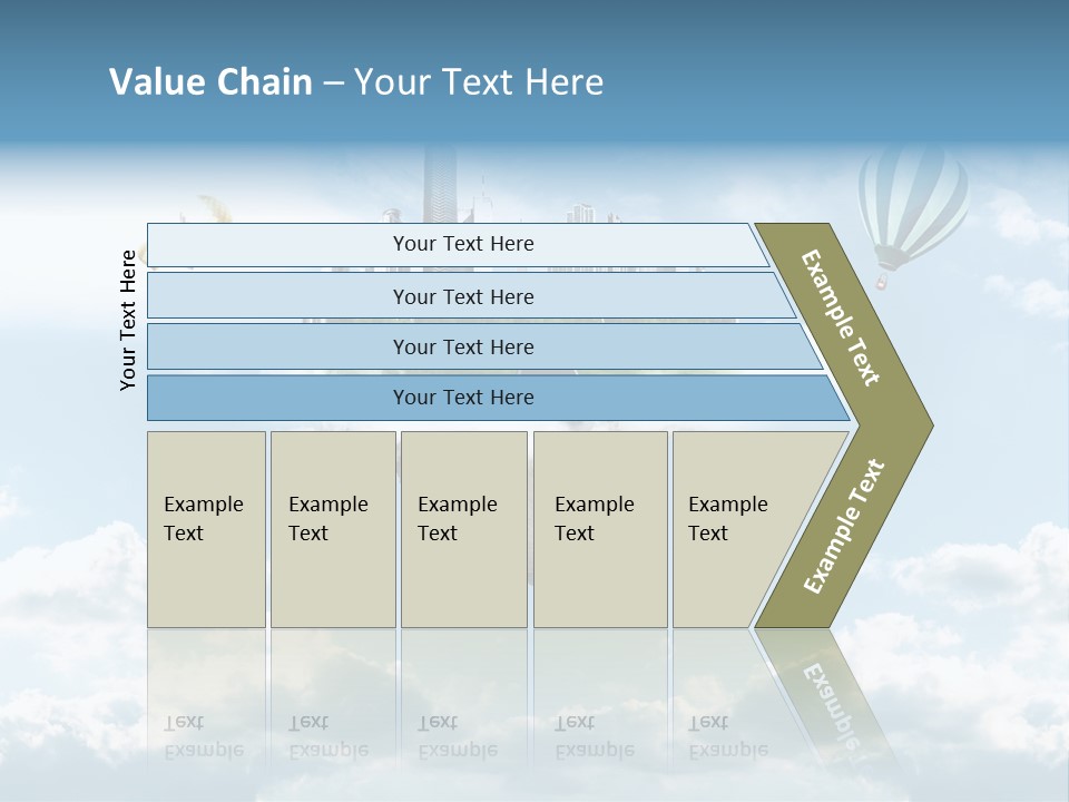 Skyscraper China Town PowerPoint Template