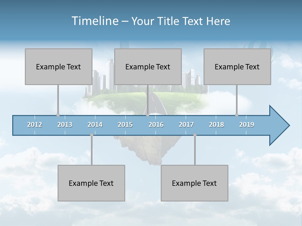 Skyscraper China Town PowerPoint Template
